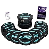 Gliding Exercise Discs: Studio Pack for Hardwood Floors (12 Pair, Black)