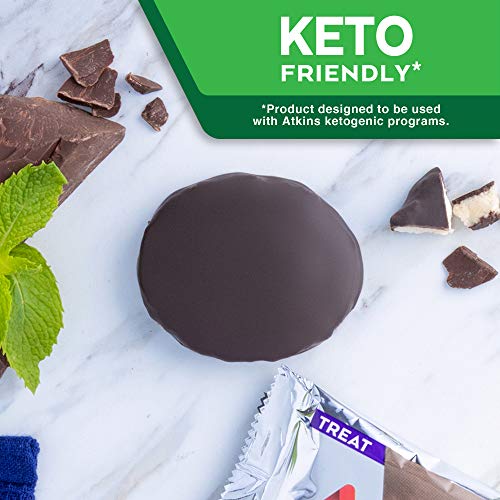 Atkins Endulge Treat Dark Chocolate Covered Peppermint Patties, Keto Friendly and Gluten Free, (Each 5 Count of 1.31 oz Bars) 6.53 oz, Pack of 6 - Thumbnail 5