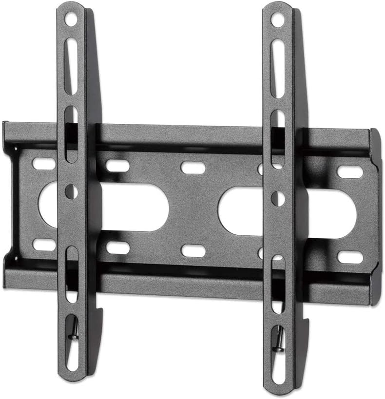 Manhattan 462259 TV Wall Mount for TVs from 23 to 42 Inches (Screen Diagonal), VESA up to 200 x 200, Distance from Wall Only 2.5 cm, Max. 45 kg, Black