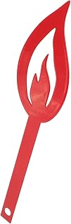 Happyyami Flame Iron Art Silhouette Mailbox Decor Outdoor Ornament Compact Shape for Garden Lawn Backyard Decoration