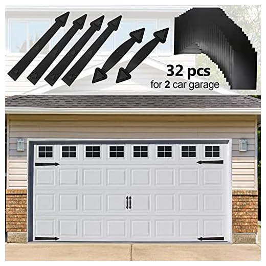 Eapele Magnetic Garage Door Decoration Kit Include Faux Windows Hinges and Handles