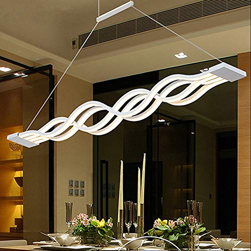Plafonnier Hauteur Réglable et Luminaire Suspendu LED Salon Salle à Manger