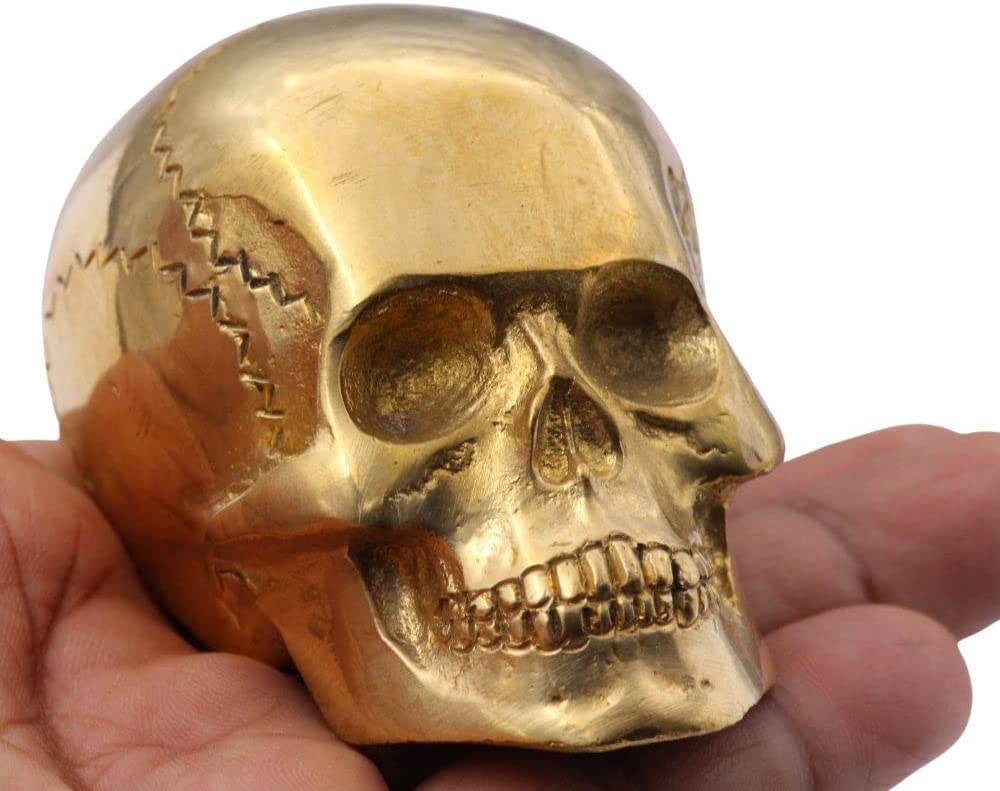 Amazon.co.jp: ユニークなギフトアイデア 鋳造真鍮スカル DIY