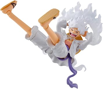 TAMASHII NATIONS S.H. Figuarts ONE PIECE Monkey D. Luffy - Gear 5 - Approx. 6.1 in 155 mm, PVC & ABS, Paintable Action Figure