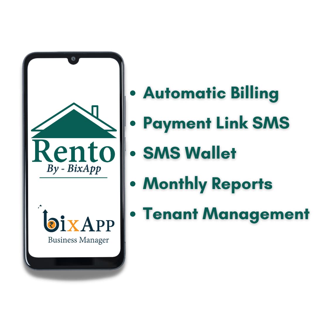 Rento by BixApp - Tenant Management & Billing Software || Accounting & management system for PG, Hostels, Schools, Coaching Classes for mobile and desktop || 30 Day Premium Plan