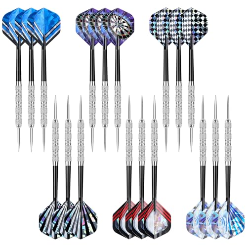 Image of Accmor Metal Tip Darts, Steel Tip Darts, 14 Grams Professional Metal Darts, Darts Metal Tip Set, Metal Darts for Dartboard