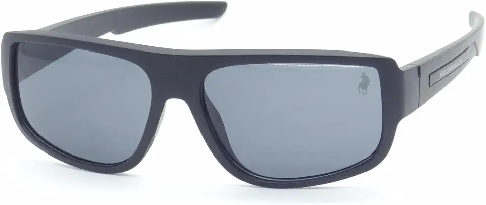 Óculos de Sol Polo London Club Casual Design Esportivo Masculino com Proteção UVA/UVB - Ref 2109 - Preto.