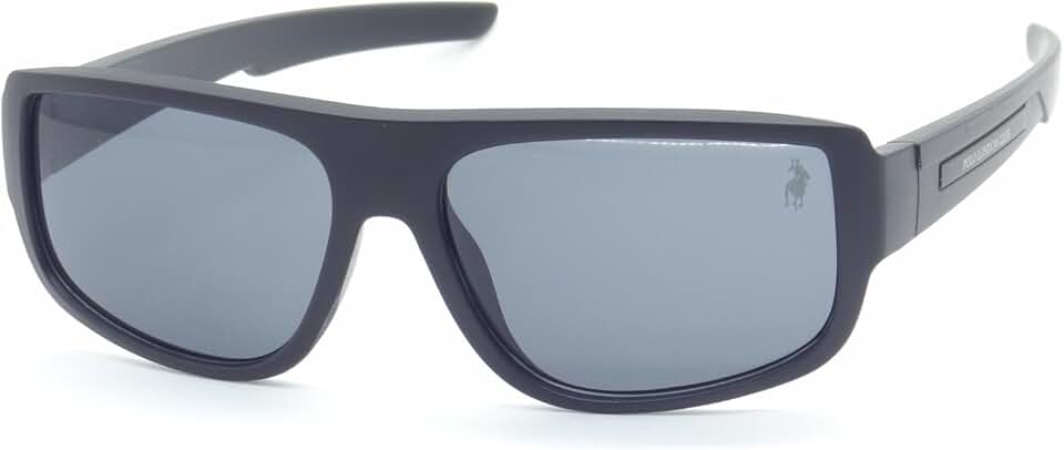 Óculos de Sol Polo London Club Casual Design Esportivo Masculino com Proteção UVA/UVB - Ref 2109 - Preto.