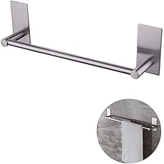 タオル掛け 粘着 - BeiLan タオルハンガー ステンレス 3M粘着シート アイアン収納 タオル収納 長さ40cm