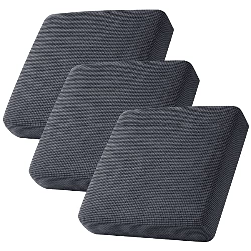 Chun Yi 3Pc Stretch Couch Cushion Covers, Sofa Seat Slipcovers Suitable For Armchair Loveseat Sofa With Spandex Jacquard Fabric(3Pc,Gray) #TOP21