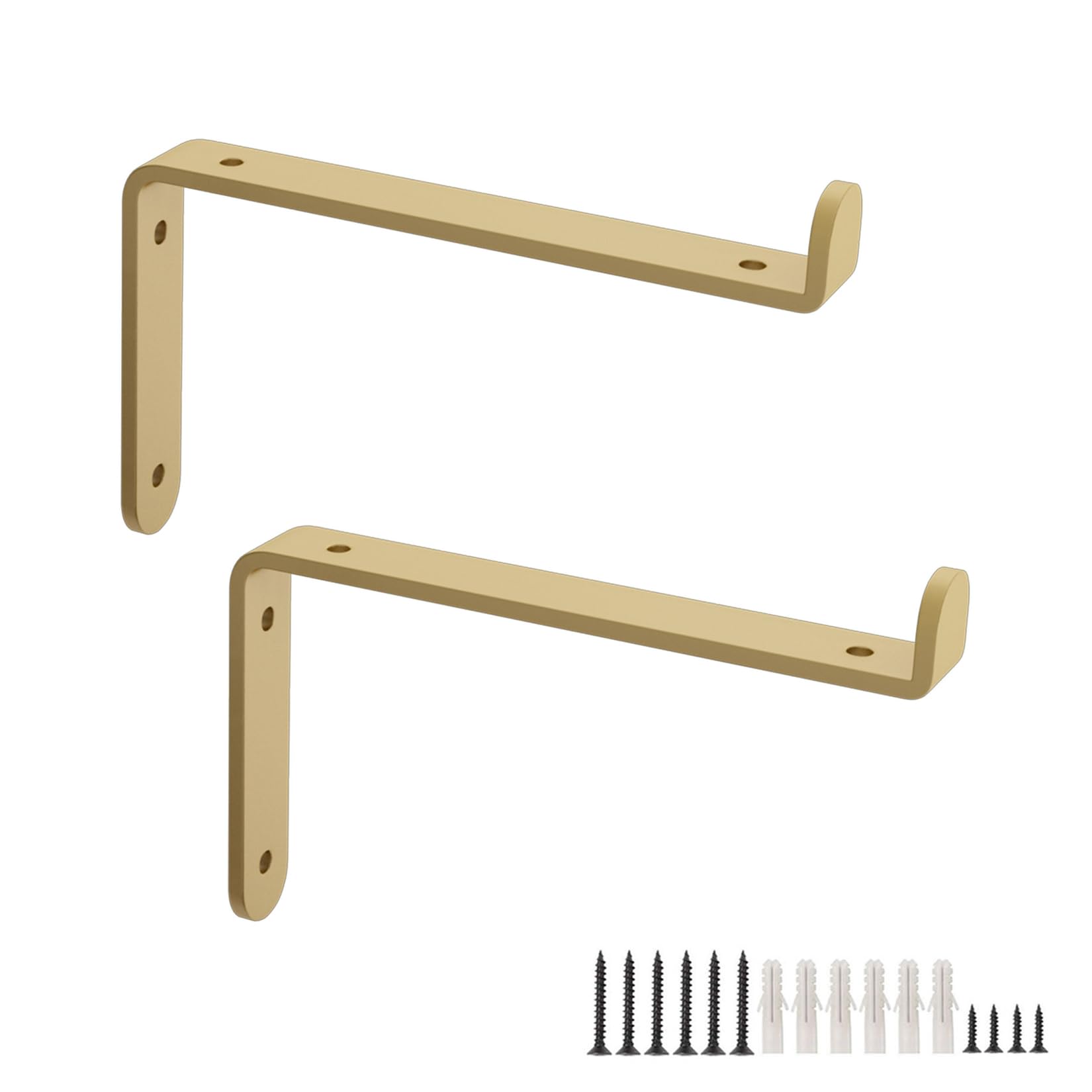 Equerre etagere murale or au design minimaliste et acier haute résistance
