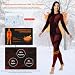 MEETYOO Thermounterwäsche Damen, Funktionswäsche Skiunterwäsche Set Damen Funktionsunterwäsche Atmungsaktiv Thermounterhemd Lang Thermounterhose Frau Thermo für Running Skifahren