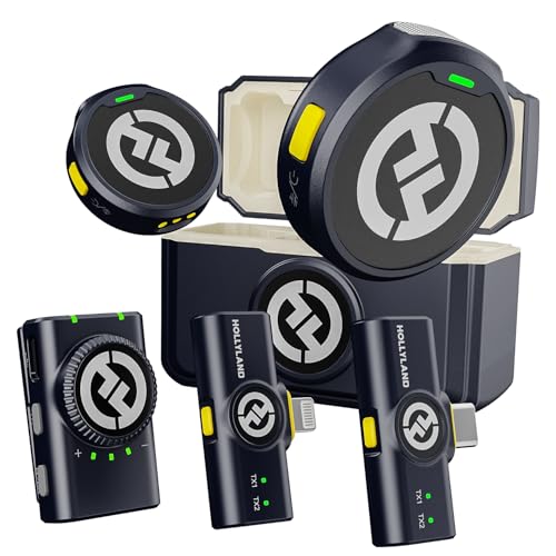 Hollyland Lark M2 Wireless Lavalier Microphone for iPhone/Android...