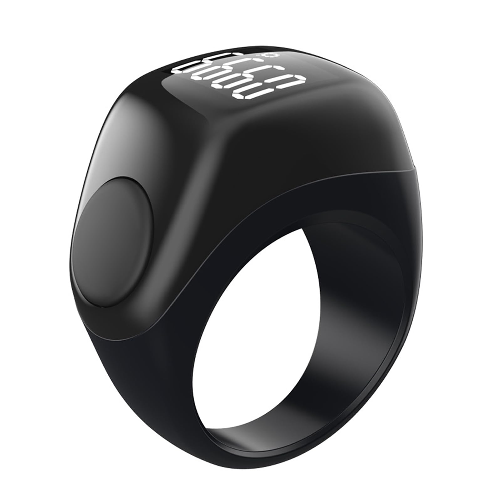 Compteur Électronique Intelligent De Bagues avec Alarme Vibrations Adapté Cérémonies Religieuses Rappel L'heure Prière Alarme Portable
