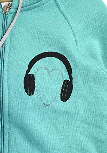 Blusa Moletom Infantil Music - Turquesa 06