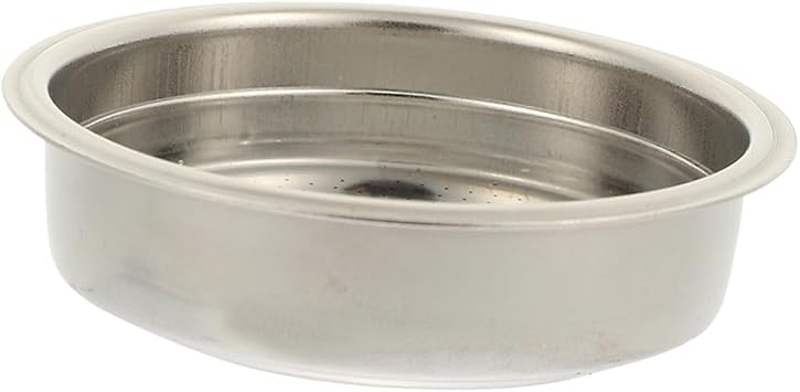 Stainless Steel Coffee Filter Basket 51mm Double-Layer Mesh 2-Cups Portafilter for Espresso Machine Reusable Metal Coffee Maker Filter Accessory