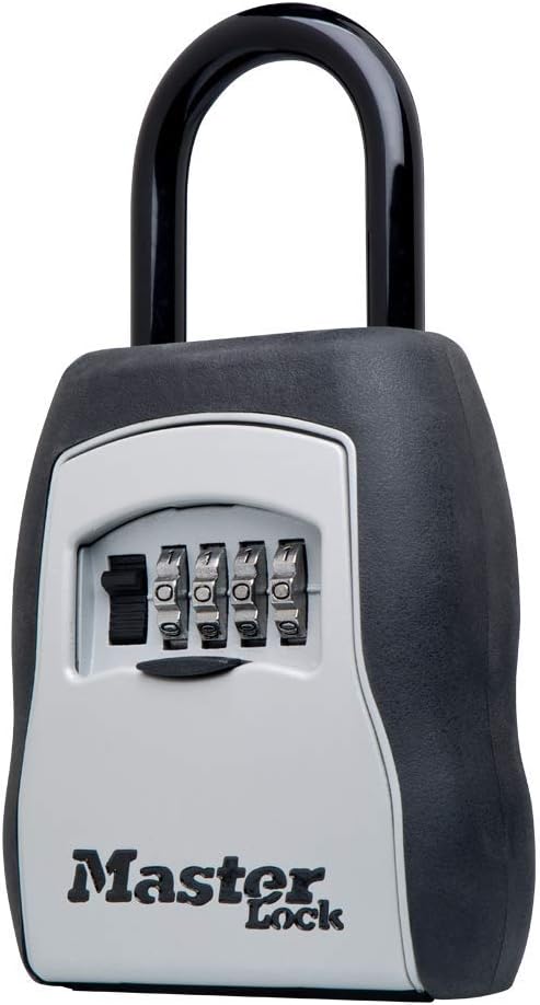 Master Lock 5400D Set Your Own Combination Portable Lock Box, 5 Key Capacity, Black