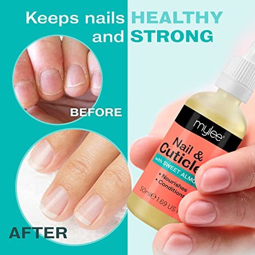Mylee Apricot Nail & Cuticle Oil 50Ml, – Deeply Hydrating & Nourishing Cuticle Conditioner Oil, Non-Greasy Formula And Leaves No Sticky Residue, Lightly Scented With Apricot, Contains Vitamin E & A #TOP3