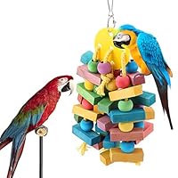 Papagei Spielzeug Vogel Spielzeug Hängen Holzspielzeug Papagei Schaukel Geeignet für Papageien und Vögel