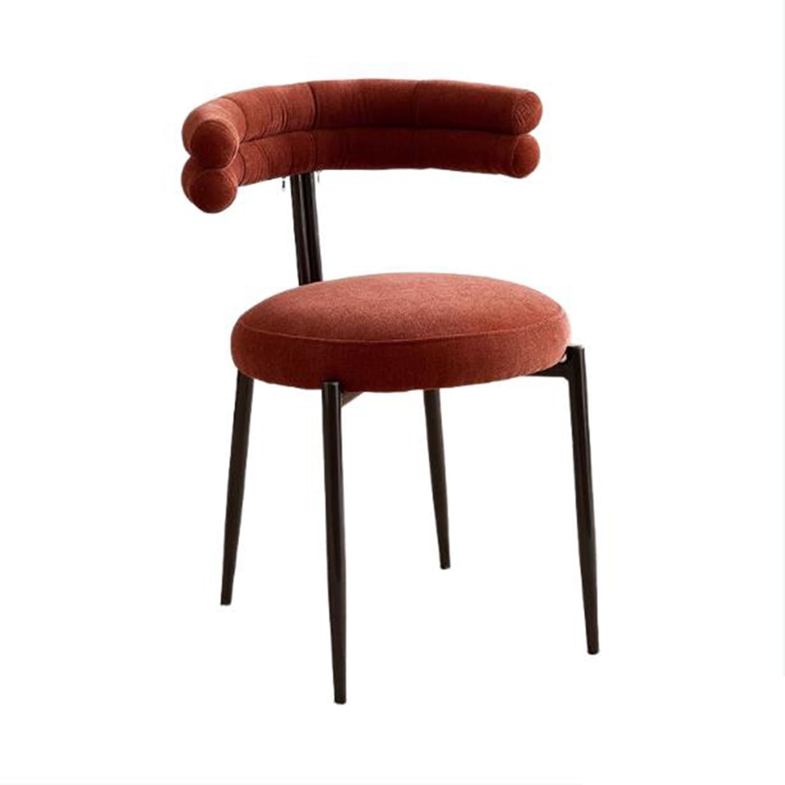 Tabourets de bar JATIBOSH minimaliste 46 cm avec assise en cuir de selle et pieds métal