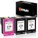 Novajet 3 Pack Remanufactured Ink Cartridge Replacement for HP 61XL 61 XL High Yield (2 Black/1 Tricolor) Used in Officejet 4630 4632 4635 Deskjet 1010 2549 2540 2542 3050 Envy 5530 4500 5530 4501