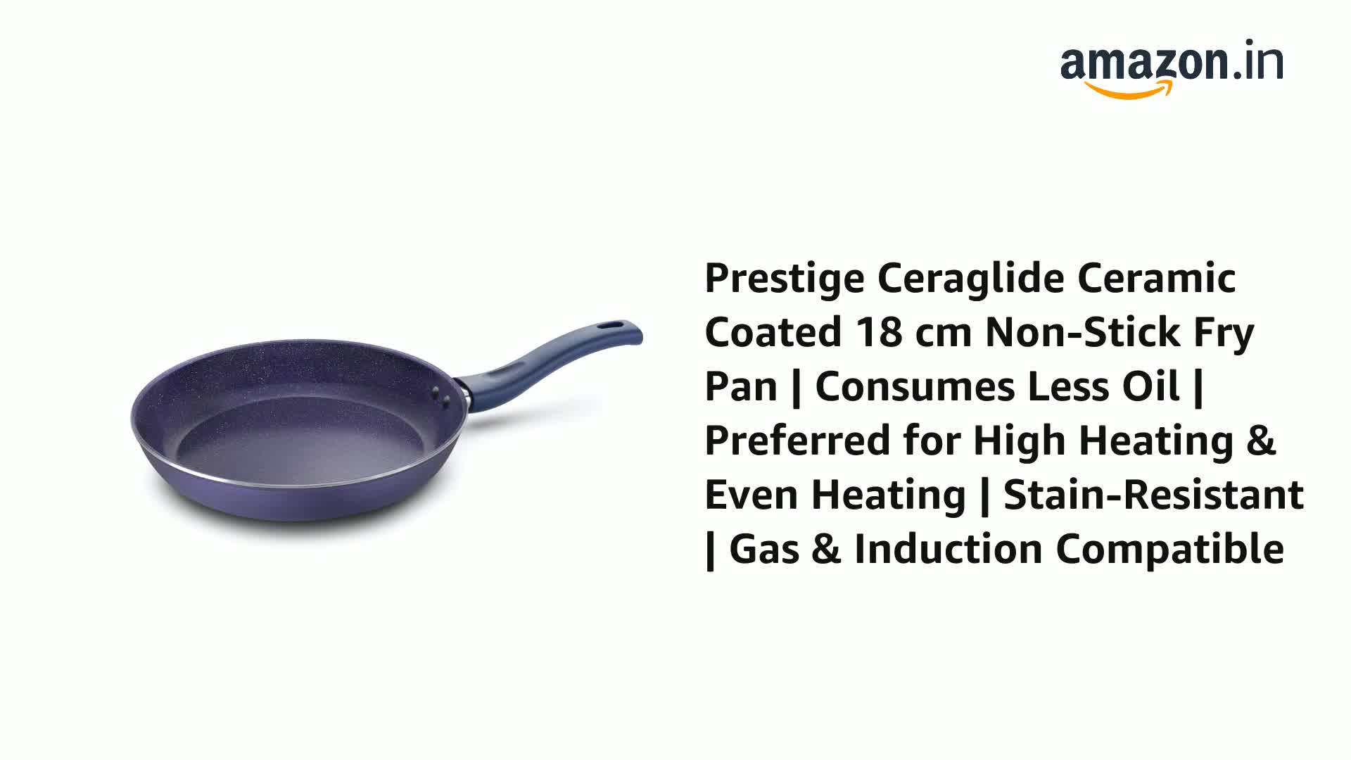 Prestige Ceraglide Ceramic Coated 18 cm Non-Stick Fry Pan