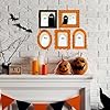 Geelin 15 Pcs Wood Ghost DIY Frames Decorating Craft with Paint and Brush Unfinished Wooden Gift Ornaments Cute Ghost for Halloween Craft Art Party Supplies, Not Include Glue #4