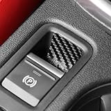BETTERHUMZ Car Electric Handbrake Sticker Compatible with Audi A3 8Y S3 RS3 Sportback 2021-2025 Car Center Console Trim for Alcantara Cover Interior Molding Accessories (Carbon)