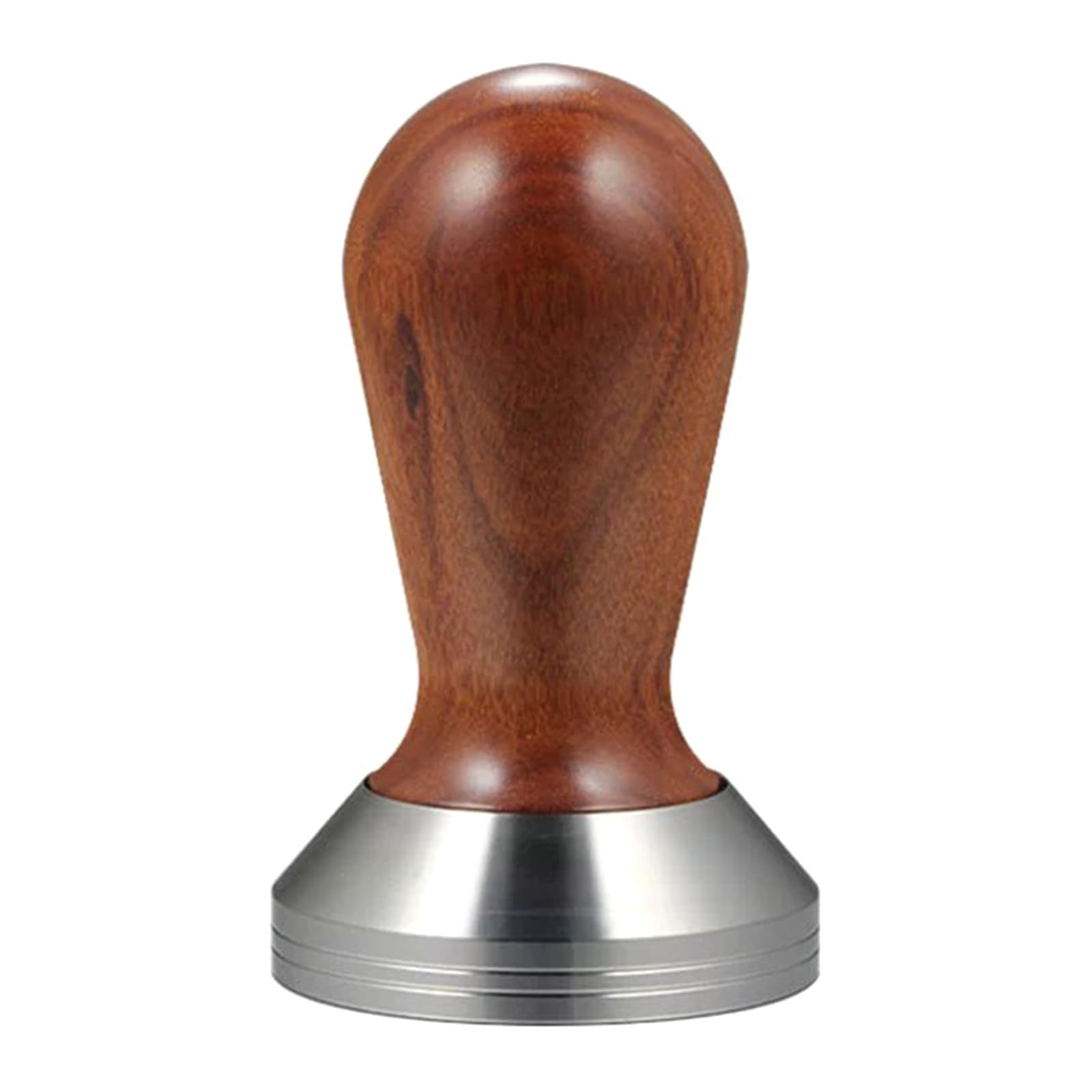 Msioytog Easy Cleaning Stainless Steel and Wood Coffee Grounds Tamper Espresso Press Tool for Uniform Distribution Baristas Tool Stainless Steel Coffee Tamper