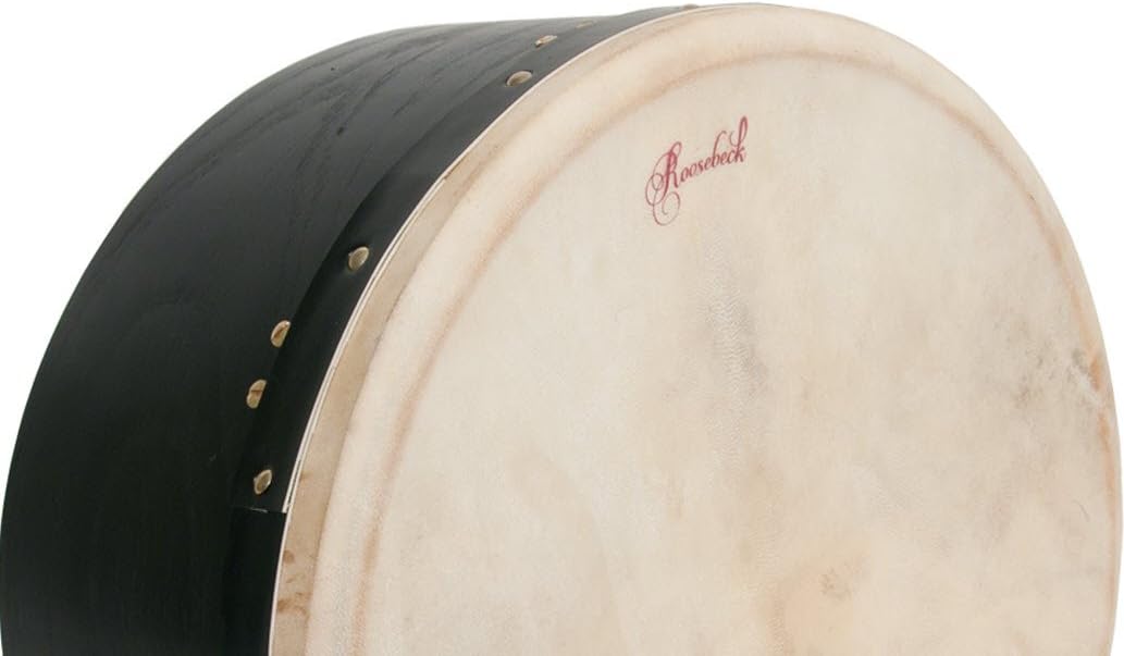 Bodhran, 16"x7", Tunable, Black, Single