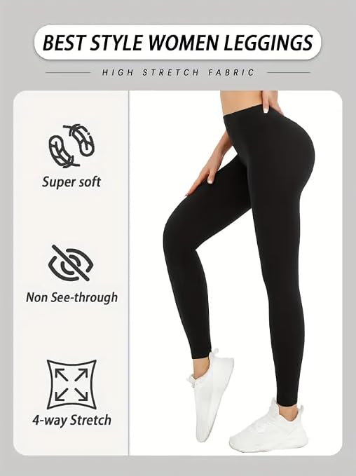 SHEIN Essnce Leggings Térmicos Con Forro Polar De Color Liso Y