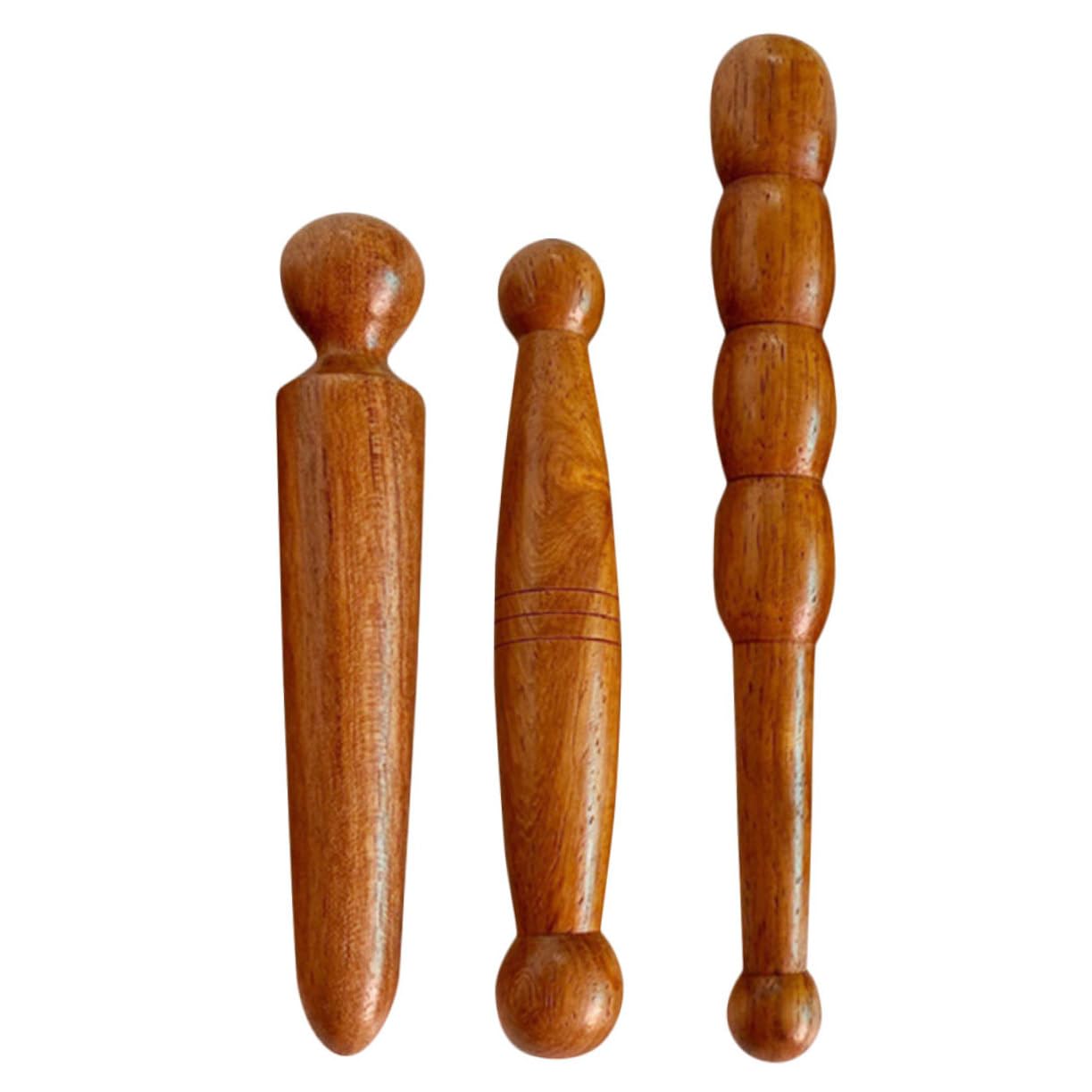 12 Stk Fußmassagegerät Fuß Massagestab aus Holz Akupressur-Massage werkzeug Massagestäbchen aus Holz stäbchen für die Fußmassage Duftendes Stock Rote Birne