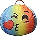 Emoji Pals Emoji Sealed with a Kiss Bean Bag, Tye Dye