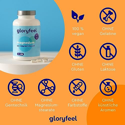 Magnesium 400 Kapseln - 760mg, davon 400mg elementares Magnesium pro Tagesdosis - Unterstützt Muskelfunktion & Energiestoffwechsel* - Laborgeprüft, vegan und ohne Zusätze in Deutschland hergestellt – Bild 5