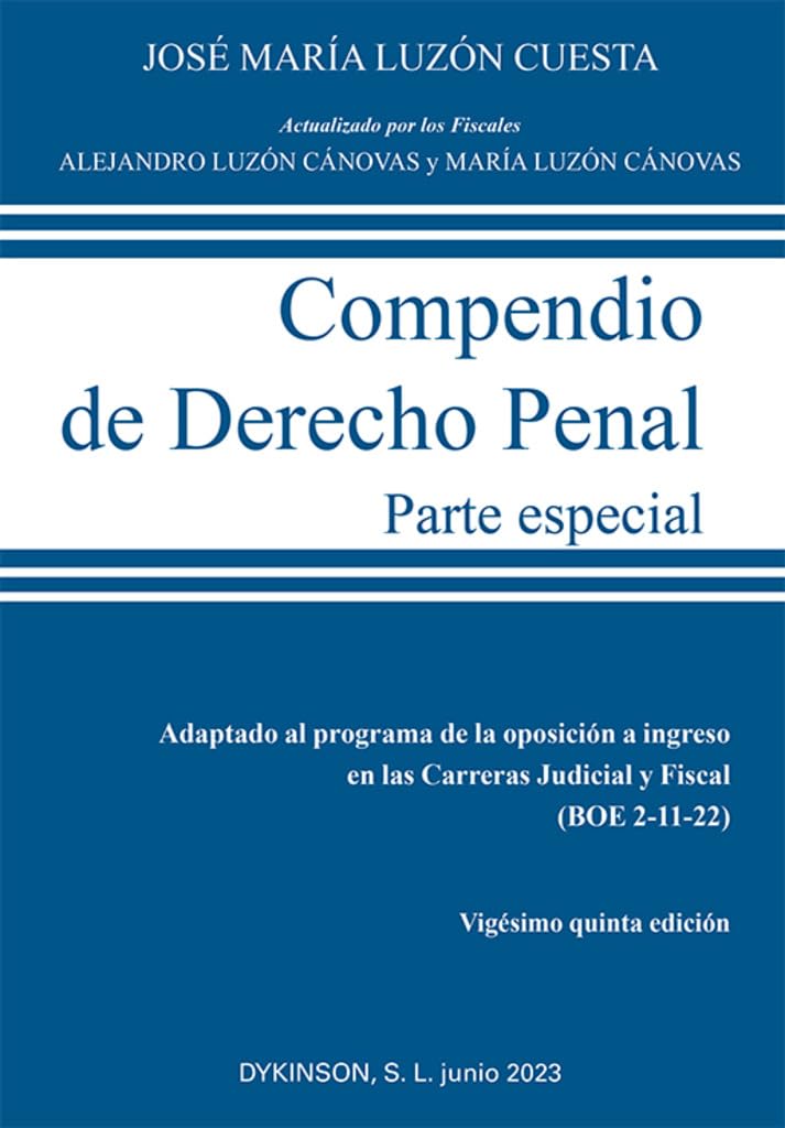 Compendio de Derecho Penal. Parte Especial. Edición 2023 (SIN COLECCION)