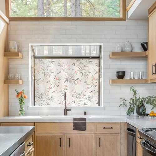 Image of CottonColors 062 Window Film, Blindfold Sheet, Repositionable Window Glass Film, UV Protection, 35.4 x 78.7 inches (90 x 200 cm), No Glue Privacy Glass Film, DIY Stained Glass