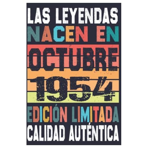 Cumpleaños Vintage Leyendas Nacen en Octubre 1954: Regalo de 68 cumpleaños para mujeres y hombres, regalo de 68 cumpleaños para él/ella, Cuaderno Diario | regalos de Octubre...
