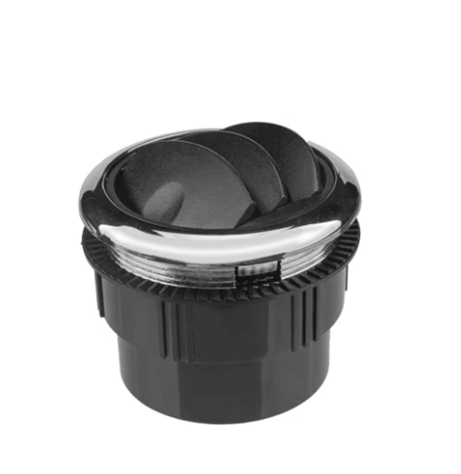 2.95 Inch A/C Air Vent Universal Air Conditioning Outlet With Chrome Fit For RV Bus Interior Dash Air Vent Cover(B)
