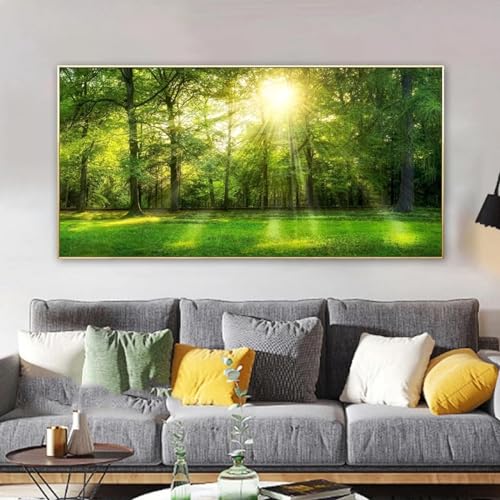 Affiches de paysage naturel forêt KEBIA toile salon 70x140 cm