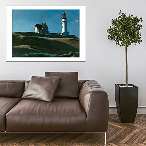 Lighthouse Hill d'Edward Hopper : sublimez votre bureau avec cette impression encadrée - 5