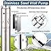 Solar Water Pump, DC Submersible Deep Well Pump, 3 inch Stainless Steel Deep Well Pump with 50ft Power Cord for Industrial Irrigation Household Water Tank Water Supply (48V-550W Well Pump)