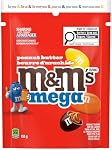 M&M'S, Bonbons au chocolat au lait avec beurre de cacahuète Mega, sac de partage, 155g