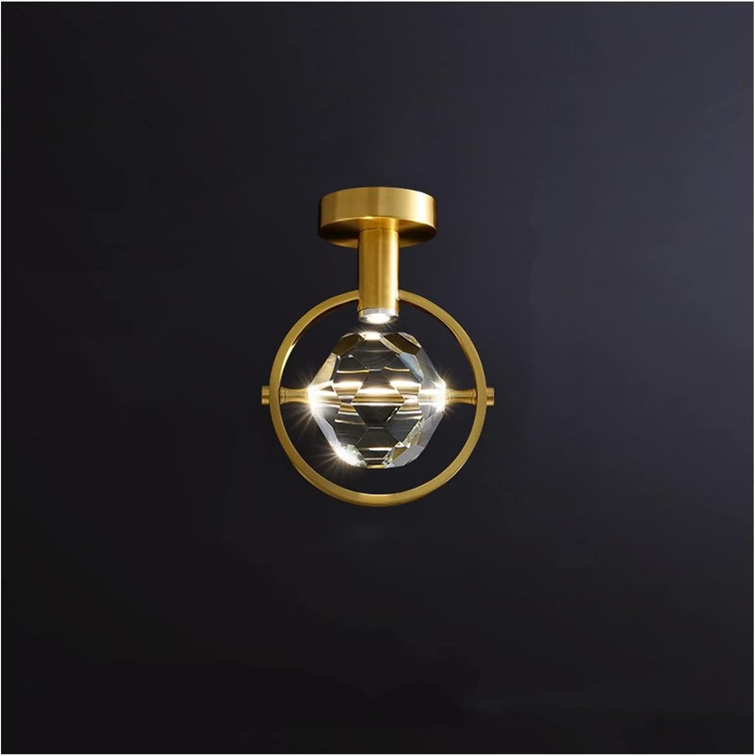 FZQSXAZU Modern Crystal Ceiling Lights LED Pendant Lamp Compatible with Living Room Bedroom Cloakroom Corridor Indoor Light Fixtures,Chandelier