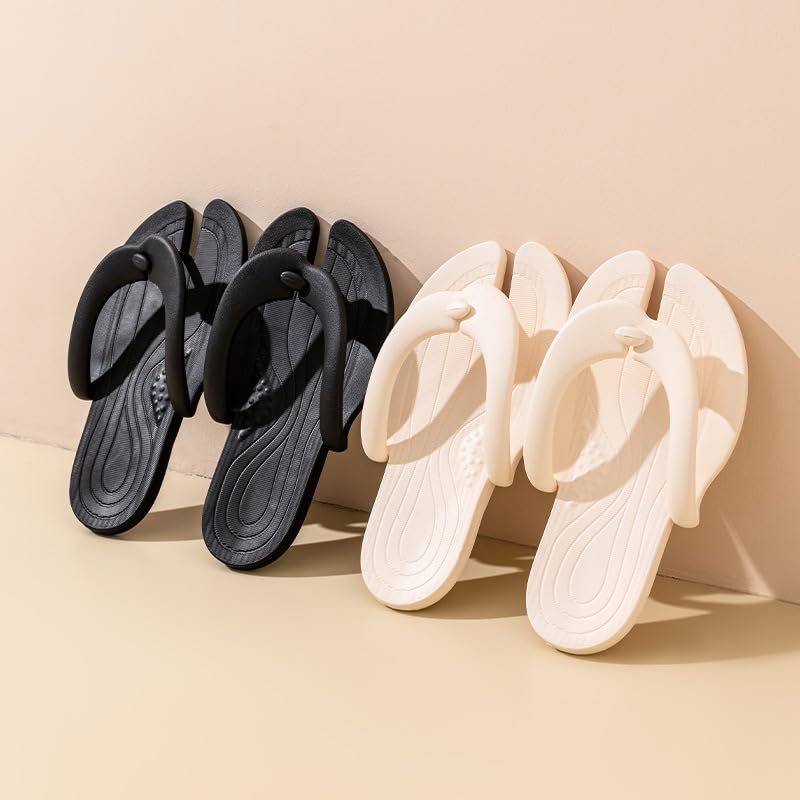 Summer Portable Detachable Folding Slippers for women and men, Foldable Travel Flip-Flops, Lightweight Soft Non-slip Couples Flip-Flops, Suitable for House,Travel, Beach, Pool, and Bathroom3