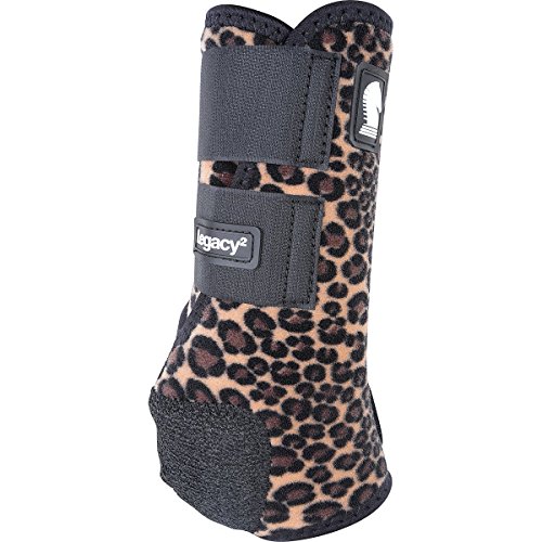 Classic Equine Legacy2 Front Support Boots, Cheetah, Medium #TOP1
