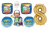 Handy Manny Party Event Decorations Bouquet of Balloons (8th Birthday)
