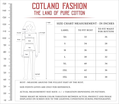 Image of COTLAND Fashions Breathable Cotton Floral Printed A-Line Kurta Set With Palazzo for Women