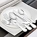 Silverware Set, 40 Piece Stainless Steel Cutlery Sets for 8, Heavy Duty Flatware, Mirror Polished Forks Spoons and Knives Set, Reusable Utensils for Home Kitchen, Dishwasher Safe
