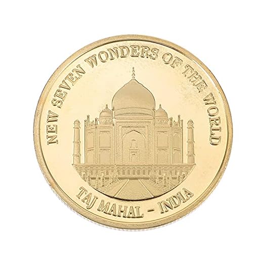 TOYANDONA 1 st minnesmynt sju underverk av världen mynt Taj Mahal- Indien mynt