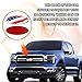 Hirificing Tailgate Emblem for Ford F150 F250 F350 Colorful American Flag 9 Inch Front Grill Emblem for Ford Emblem, Aluminum Oval Overlay Front Grill Rear Tailgate American Flag Decal Badge(Chroma)
